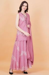 Pink Zardosi Work Sharara Suit