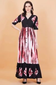Rayon Cotton Full Length Gown