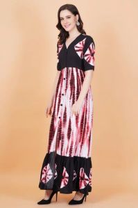 Rayon Cotton Full Length Gown