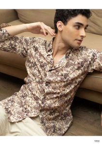 Mens Floral Full Sleeve Shirt