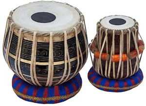 Wooden Tabla Dugga Set Dayan Bayan Wood Drum Hammer Cushions