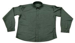 Heavy Twill Mens Green Full Sleeve Shirt