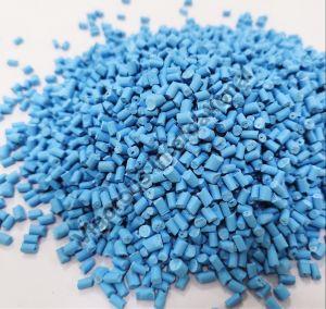 Sky Blue Plastic Granules