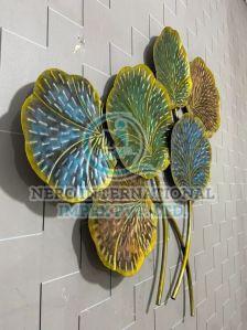 Multicolor Iron Leaf Shape Wall Decor