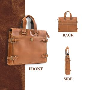 Brown Leather Laptop Bag