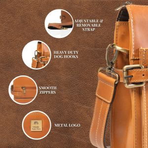 Brown Leather Laptop Bag