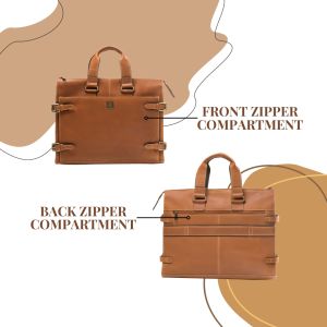 Brown Leather Laptop Bag