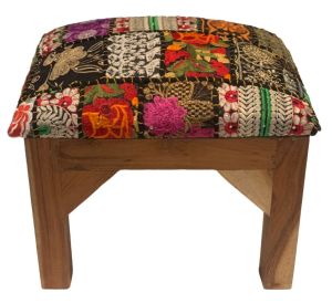 Wooden Pouf Foot stool