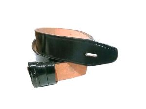 Police Pattern Leather Belt