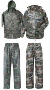 Army Print Camo Rain Suit