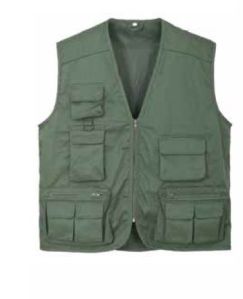 Mens Green Fishing Vest