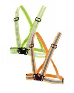 Polyester High Visibility Reflective Cross Belt