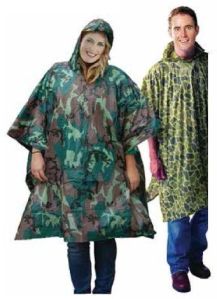 Printed Poncho Rain Coat