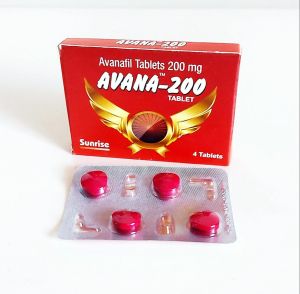 Avana 200mg Avanafil Tablets