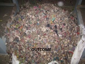 Plastic and Cloth Shredding Machine for mixed waste