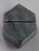 2x1.5 Inch Hexagonal Grey Marble Card Holder