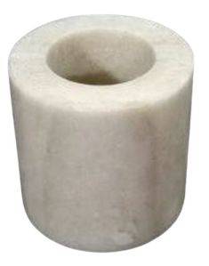 2x2 Inch Round Beige Marble Napkin Ring