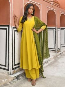 Ladies Palazzo Suit With Dupatta