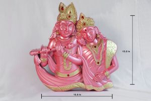 radha krishna Wall Frame pink