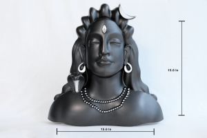 Plastic Adiyogi Wall Frame Silver