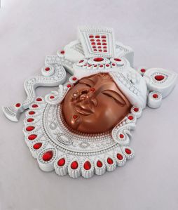 Plastic Shreenathji Wall Frame Copper