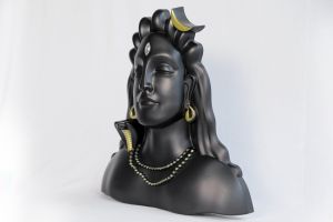 Plastic Adiyogi Wall Frame Golden
