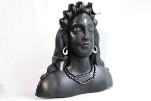 Plastic Adiyogi Wall Frame Silver