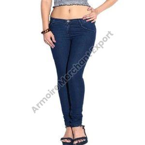 Ladies Stretchable Blue Jeans