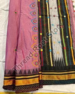 Mercerized Cotton Lambani Saree