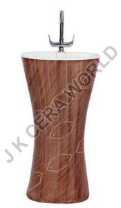 Designer One Piece Pedestal Wash Basin