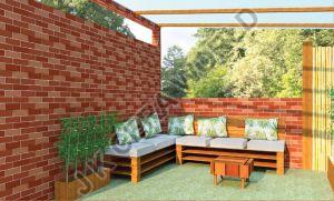 Arch Austral Red Outdoor Elevation Tiles