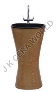 Designer One Piece Pedestal Wash Basin