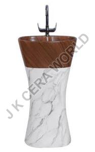 Designer One Piece Pedestal Wash Basin