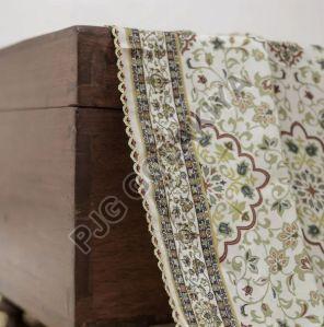 Floral & Paisley Green Viscose Scarf