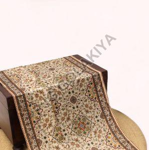Floral & Paisley Orange Viscose Scarf