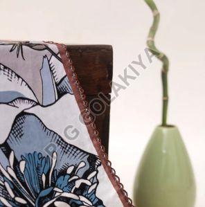 Brown Stylish Floral Printed Viscose Scarf