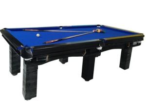 Blue and Black Wood Pool Snooker Table