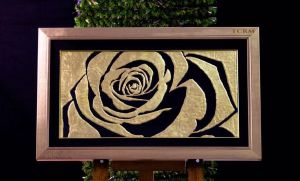 Rose Flower Tanjore Painting