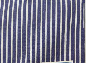 Striped Cotton Drill Fabric