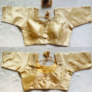 Golden Sequence Embroidery Blouse