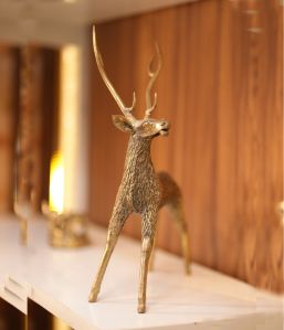 Bell Metal Standing Deer Figurine