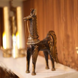 Bell Metal Standing Horse Figurine