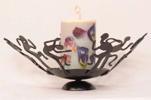 Wrought Iron Dancing Candle Holder
