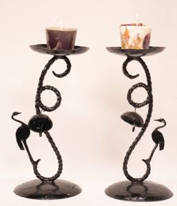 Wrought Iron Decorative Candle Holder