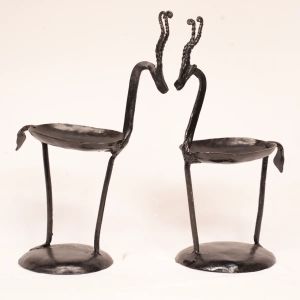 Wrought Iron Deer Candle Holder