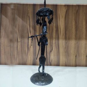 Wrought Iron Lord Krishna Sculpture