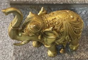 Brass Elephant Statue