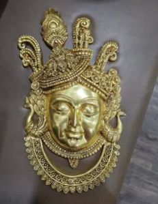 Brass Krishna Wall Hanging