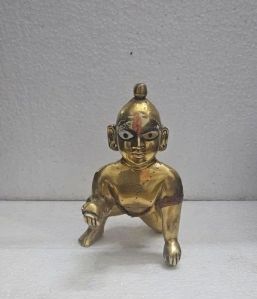 Brass Laddu Gopal Statue