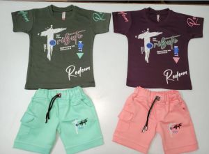 Boys Cotton T-Shirt & Shorts Set